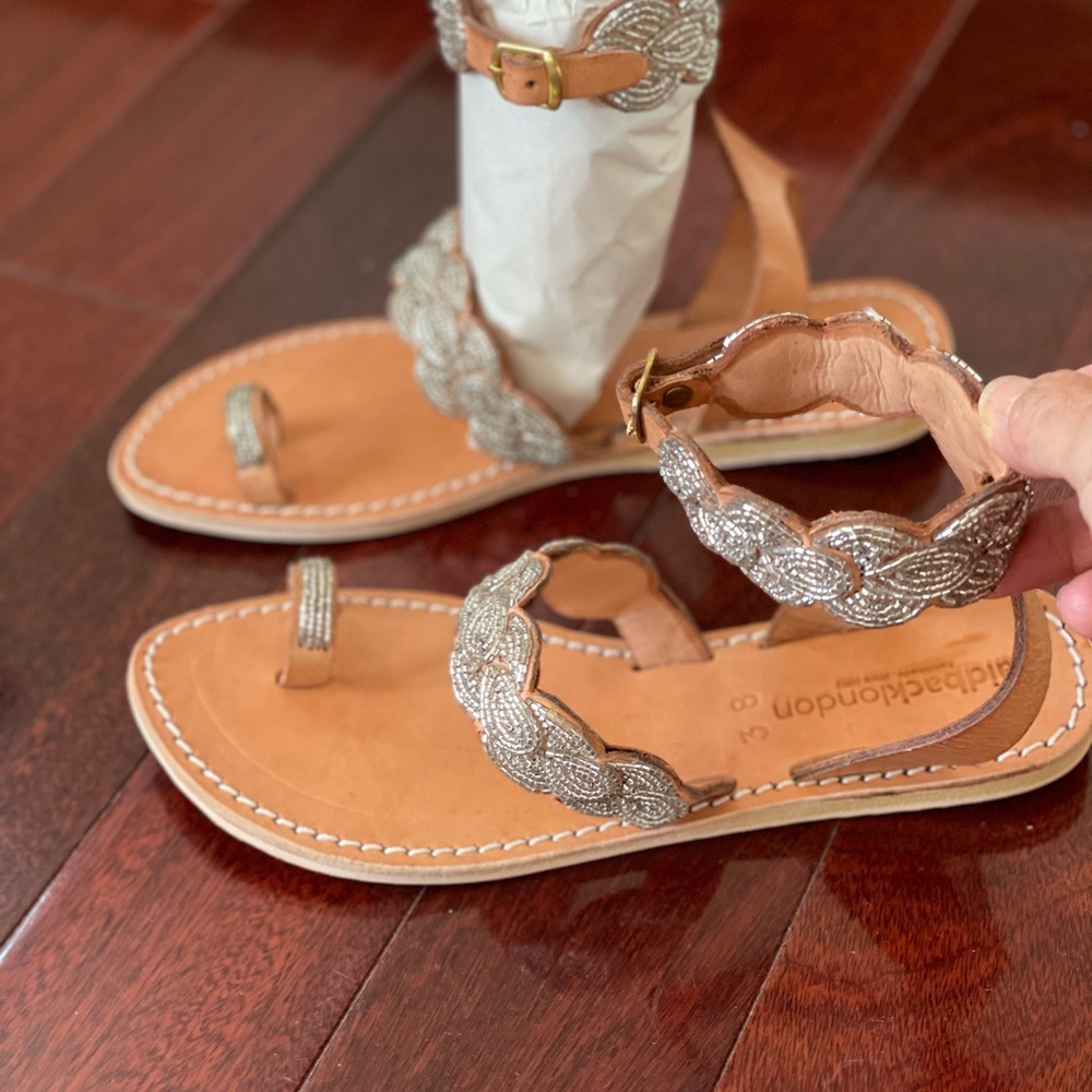 Anthropologie Laidback London Leather Sandals 7